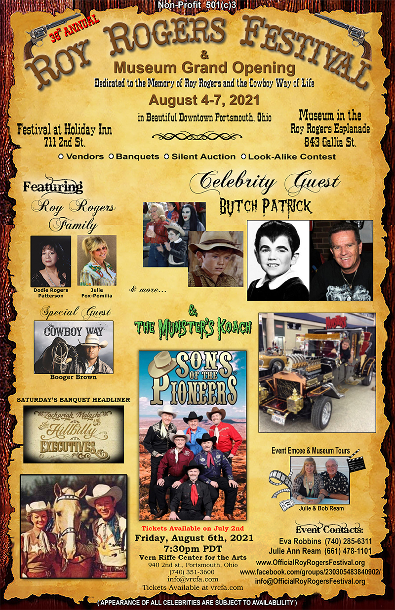 The OFFICIAL Roy Rogers Festival Website | Event Schedule